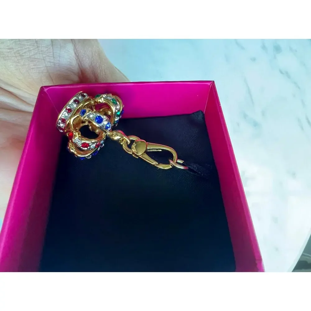 Retired Juicy Couture Multicolor King Crown Charm